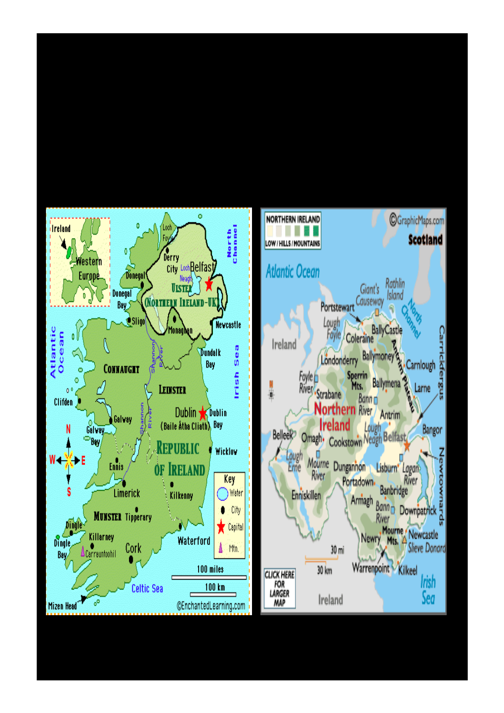 Northern Ireland – Ulster / the 6 Counties