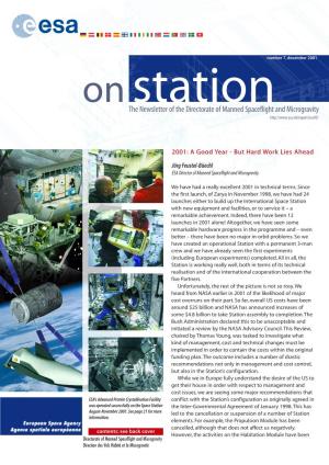 The Newsletter of the Directorate of Manned Spaceflight and Microgravity