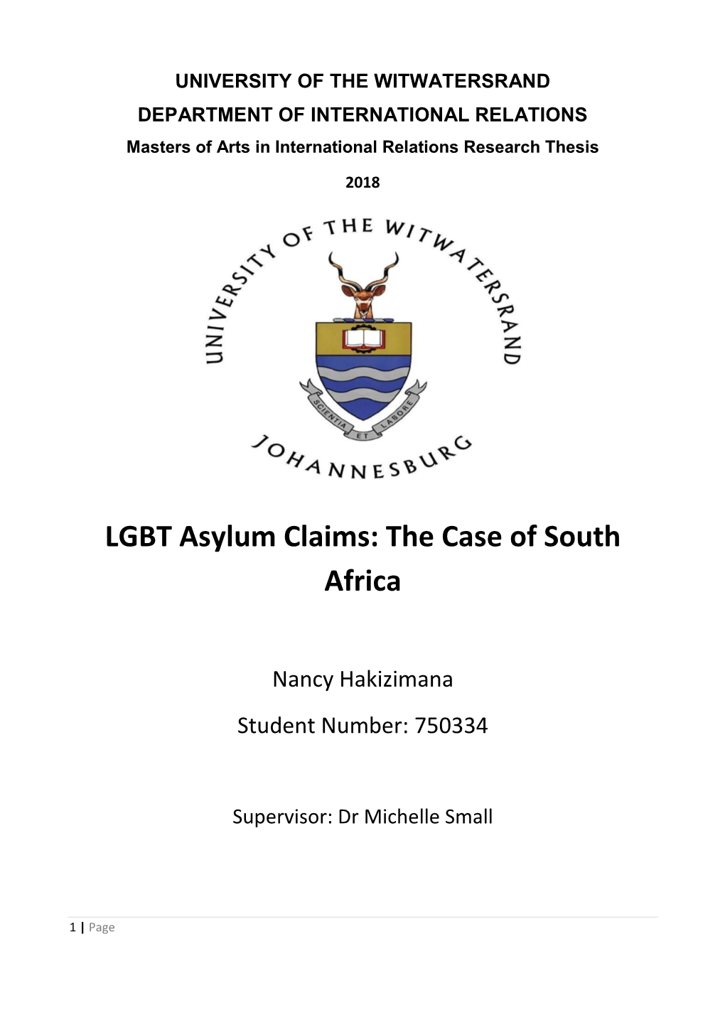 LGBT Asylum Claims: the Case of South