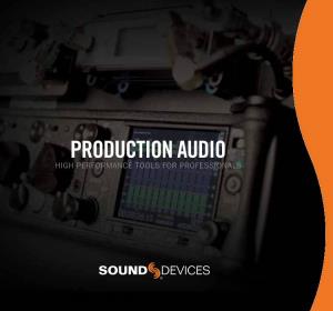 Production Audio High Performance Tools for Professionals