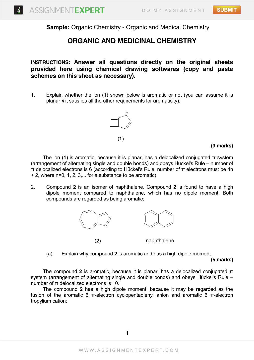 Organic and Medicinal Chemistry