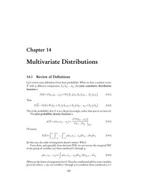 Multivariate Distributions