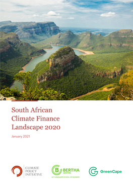 South African Climate Finance Landscape 2020