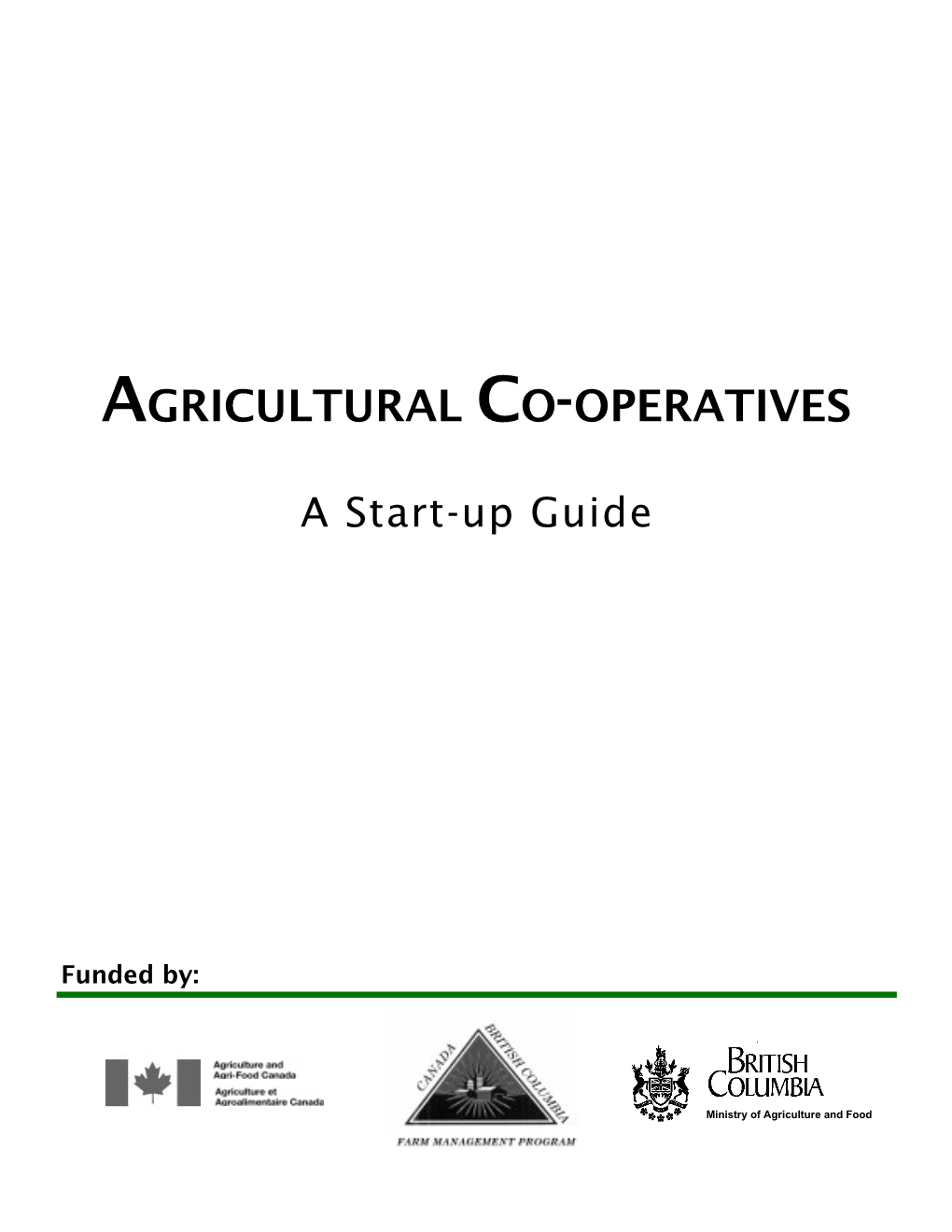 Agricultural Co-Operatives