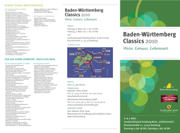 Baden-Württemberg Classics 2010“