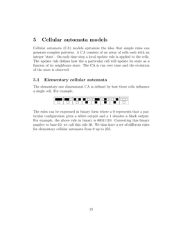 5 Cellular Automata Models