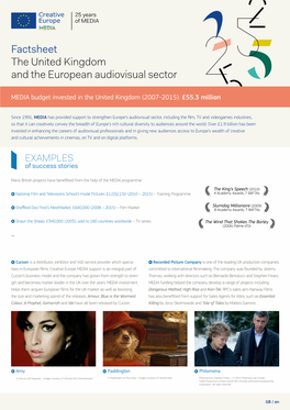 Factsheet the United Kingdom and the European Audiovisual Sector