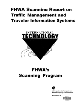 FHWA Scanning Report on Traffic Management and Traveler