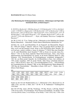 Bacharach Im Historischen Ortslexikon