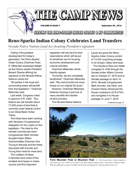 Reno-Sparks Indian Colony Celebrates Land Transfers
