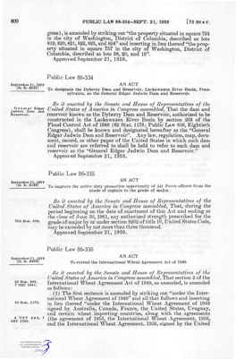 600 PUBLIC LAW 86-334-SEPT. 21, 1959 [73 STAT. ^Ress), Is Amended