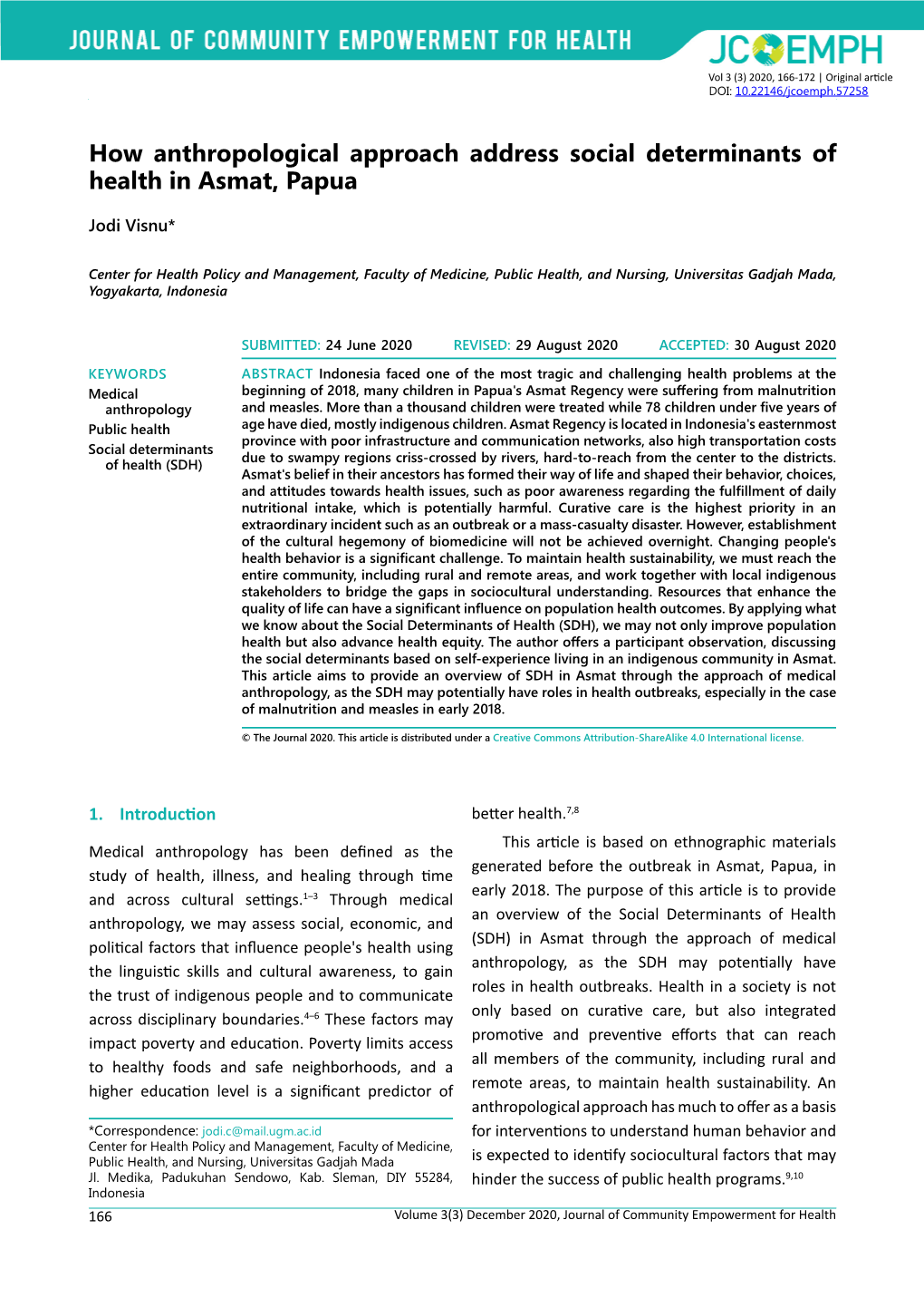 How Anthropological Approach Address Social Determinants of Health in Asmat, Papua