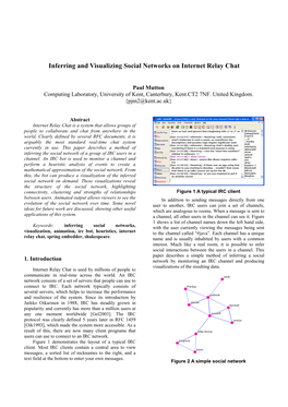 Inferring and Visualizing Social Networks on Internet Relay Chat