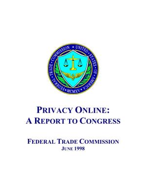 Privacy Online: a Report to Congress
