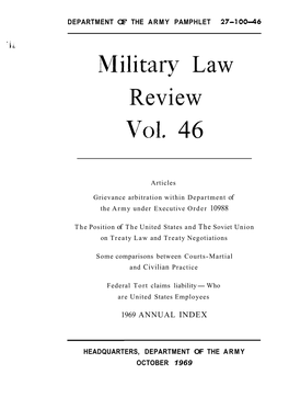 Militarv Law Review