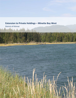 Extension to Private Holdings--Minette Bay West