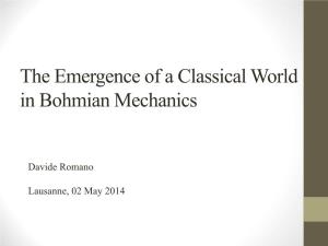 The Emergence of a Classical World in Bohmian Mechanics