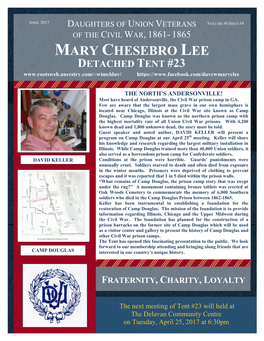 Mary Chesebro Lee Detached Tent #23, Delavan, Wisconsin