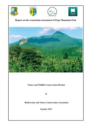 Report on the Ecotourism Assessment of Popa Mountain Park