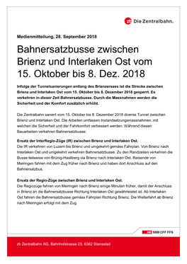 Medienmitteilung Der Bahn (PDF, 123