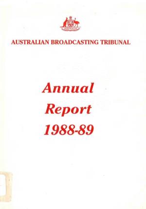 Annual - Report 1988-89
