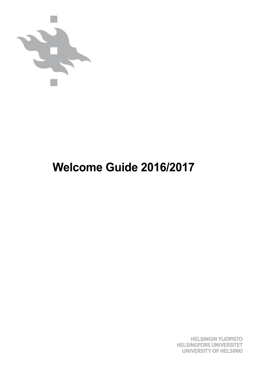 Welcome Guide 2016/2017
