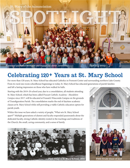 Celebrating 120+ Years at St. Mary School for More Than 120 Years, St