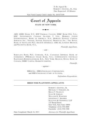 Court of Appeals STATE of NEW YORK
