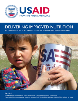 Delivering Improved Nutrition Recommendations for Changes to U.S