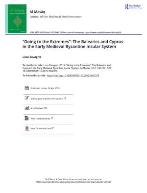 The Balearics and Cyprus in the Early Medieval Byzantine Insular System