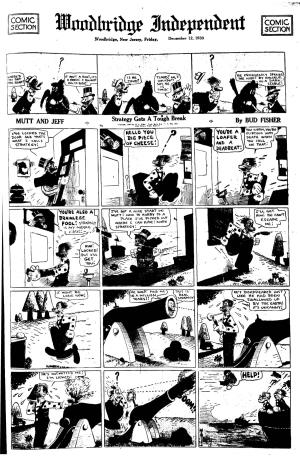 COMIC COMIC MUTT and JEFF by BUD FISHER