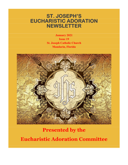 St. Joseph's Catholic Church: Eucharistic Adoration Day/Evening Captains