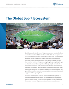 The Global Sport Ecosystem