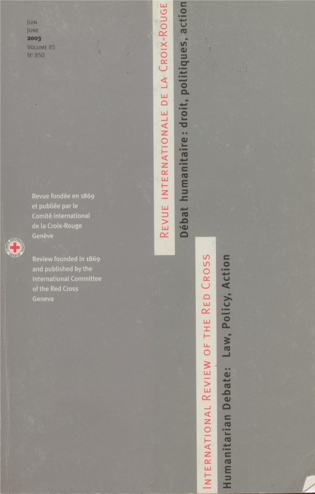 International Review of the Red Cross, Revue Internationale De La