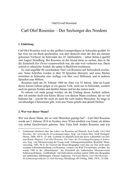 Carl Olof Rosenius – Der Seelsorger Des Nordens