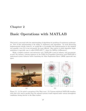 Basic Operations with MATLAB