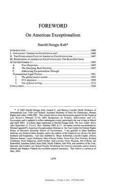 On American Exceptionalism