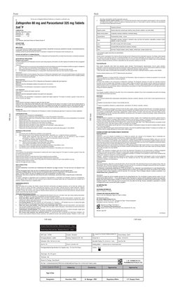 Zaltoprofen 80 Mg and Paracetamol 325 Mg Tablets Immediately and Take Appropriate Measures