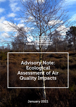 Ecological Assessment of Air Quality Impacts