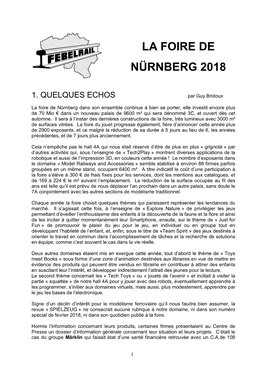 La Foire De Nürnberg 2018