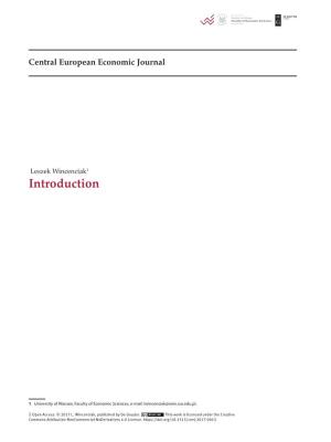 Central European Economic Journal