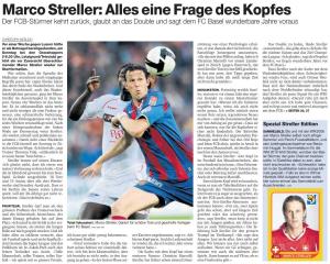 Marco Streller: Alles Eine Frage Des Kopfes Der FCB-Stürmer Kehrt Zurück, Glaubt an Das Double Und Sagt Dem FC Basel Wunderbare Jahre Voraus