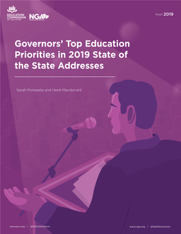 Governors' Top Education Priorities in 2019 State of the State Addresses