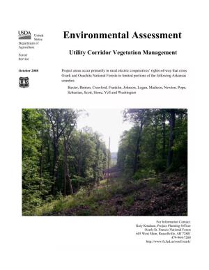 Environmental Assessment Department of Agriculture