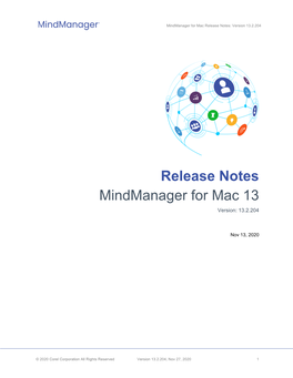 Release Notes Mindmanager for Mac 13 Version: 13.2.204