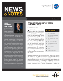 News & Notes, Third Quarter 2016