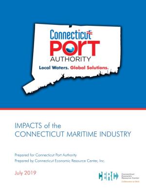 IMPACTS of the CONNECTICUT MARITIME INDUSTRY