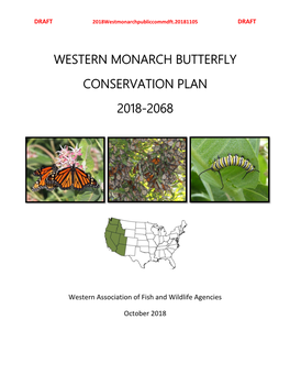 Western Monarch Butterfly Conservation Plan 2018-2068
