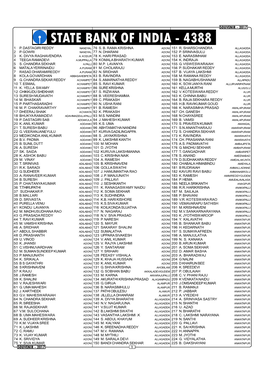 State Bank of India - 4388 1 P