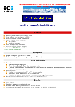 Installing Linux on Embedded Systems - Online Training: Linux